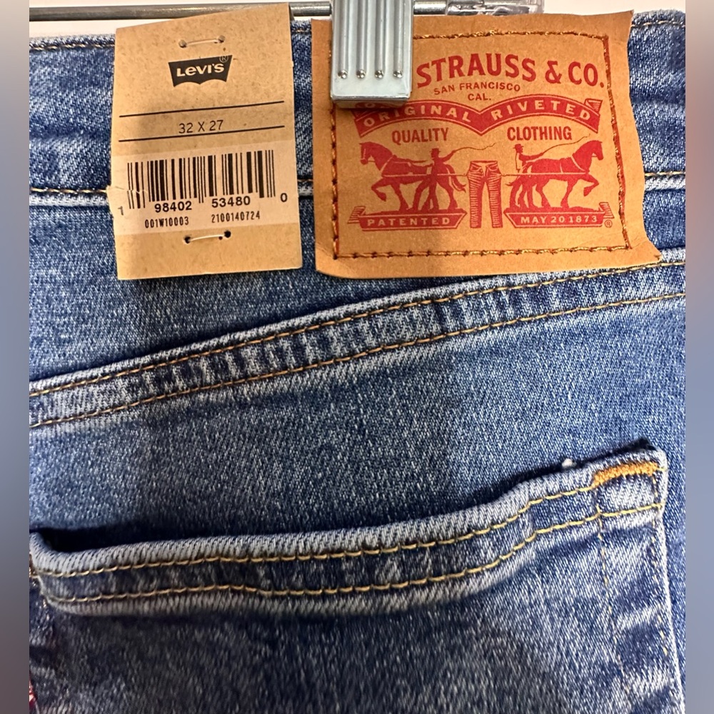 Levi's Womens Blue Jeans 725 kick boot. Size 32 - Picture 6 of 11